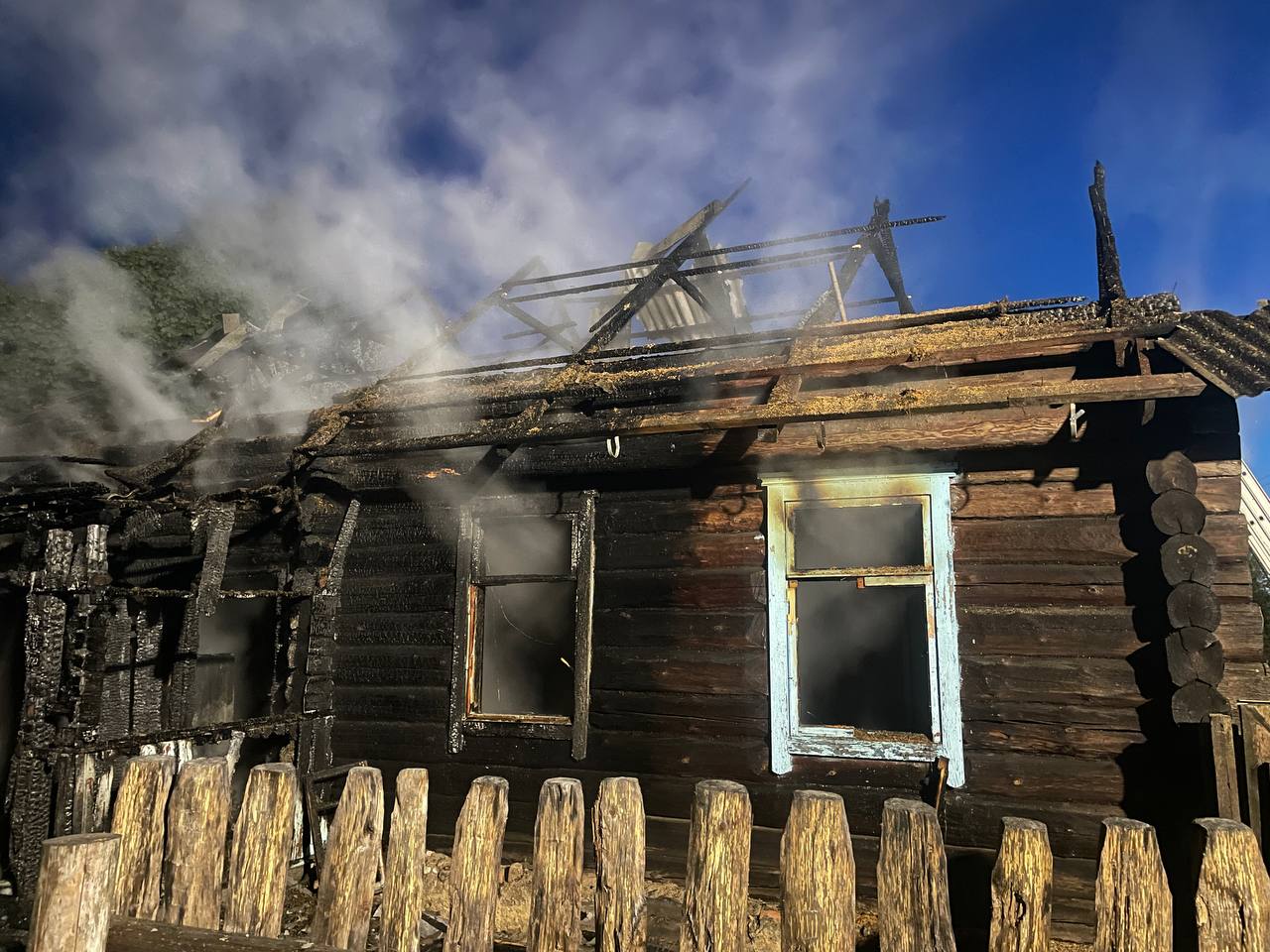 На пожаре в Докшицком районе погиб пенсионер